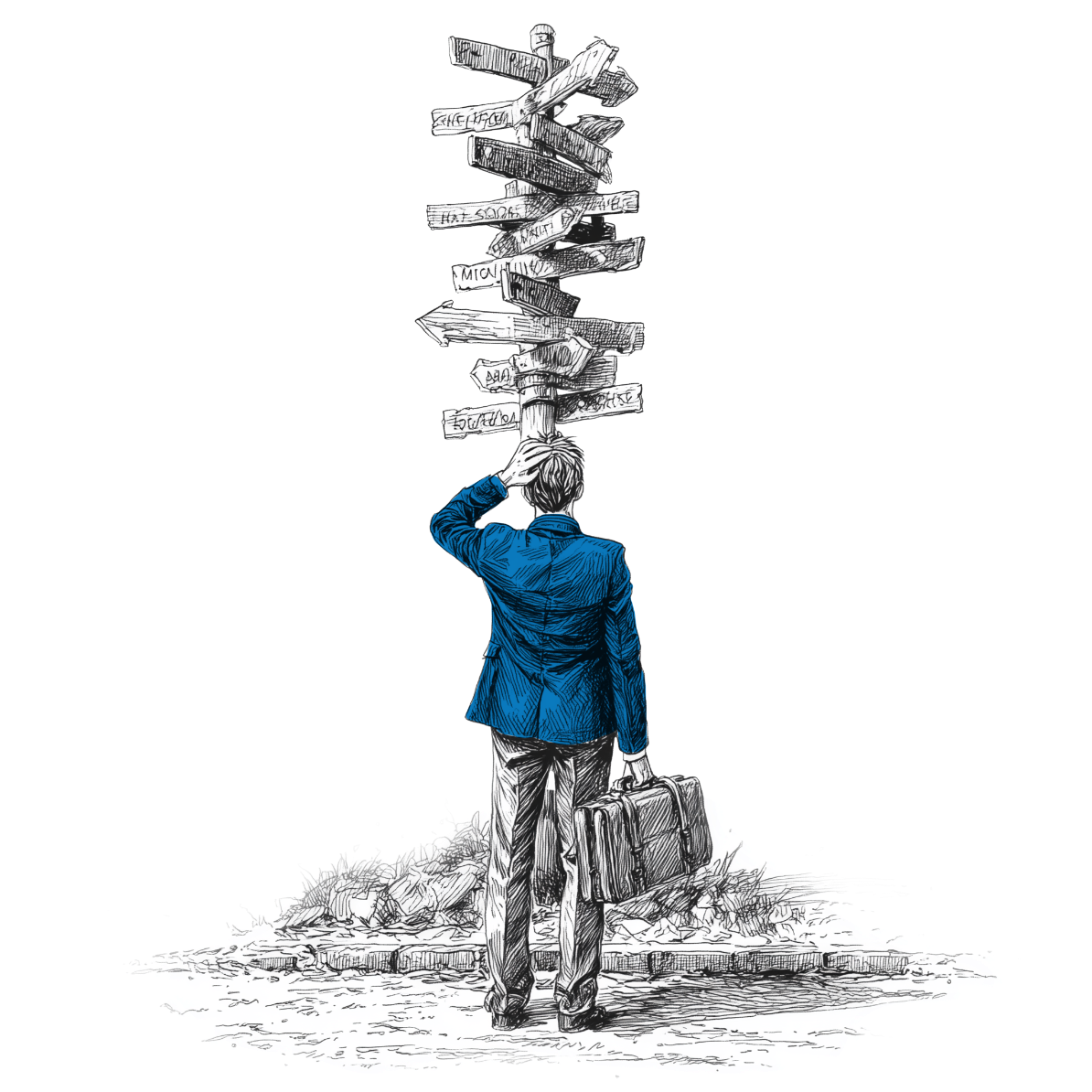 hubtraction realistic black and white pen sketch of a businessm 49536379 7879 4139 bc3d f0a266345e834